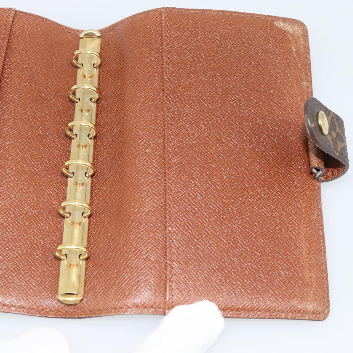 LOUIS VUITTON Monogram Agenda PM Day Planner Cover R20005 LV Auth gh2281