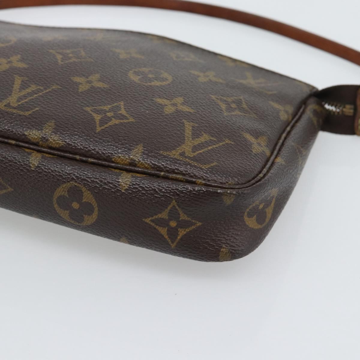 LOUIS VUITTON Monogram Pochette Accessoires Pouch M51980 LV Auth gh2289