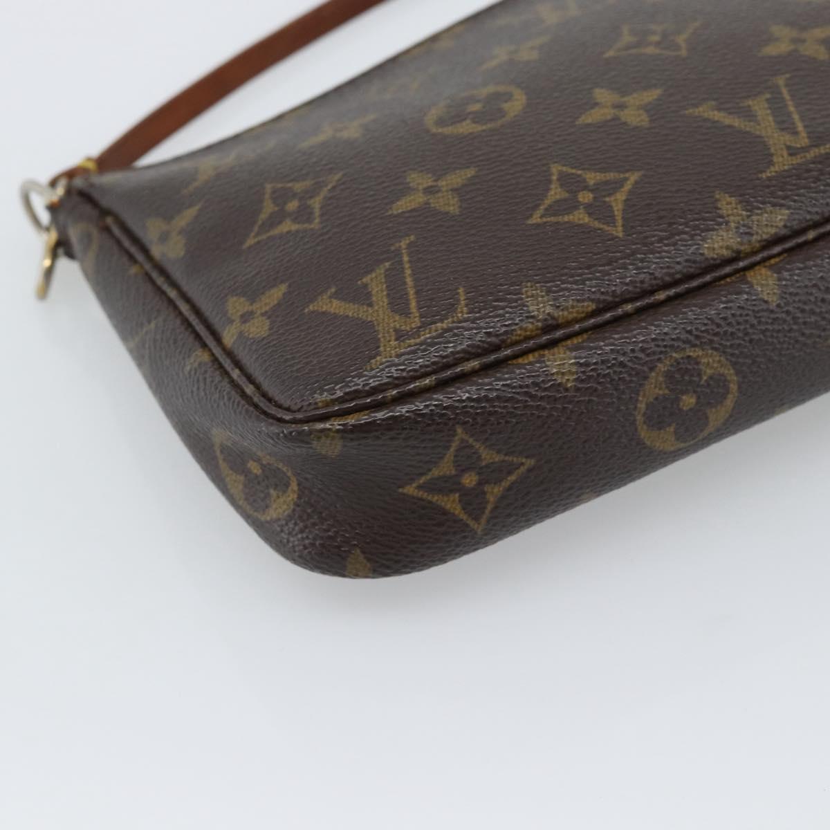 LOUIS VUITTON Monogram Pochette Accessoires Pouch M51980 LV Auth gh2289