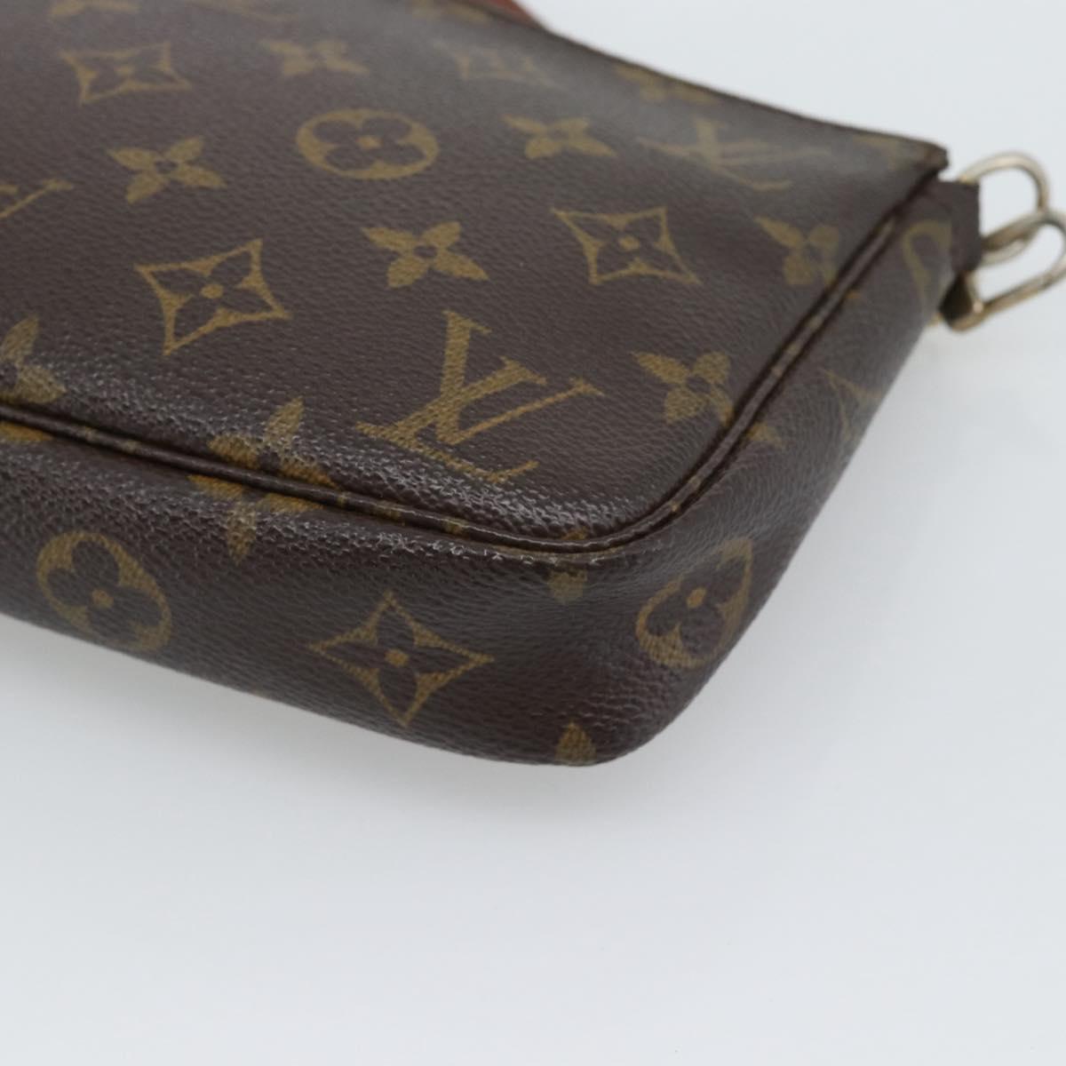 LOUIS VUITTON Monogram Pochette Accessoires Pouch M51980 LV Auth gh2289