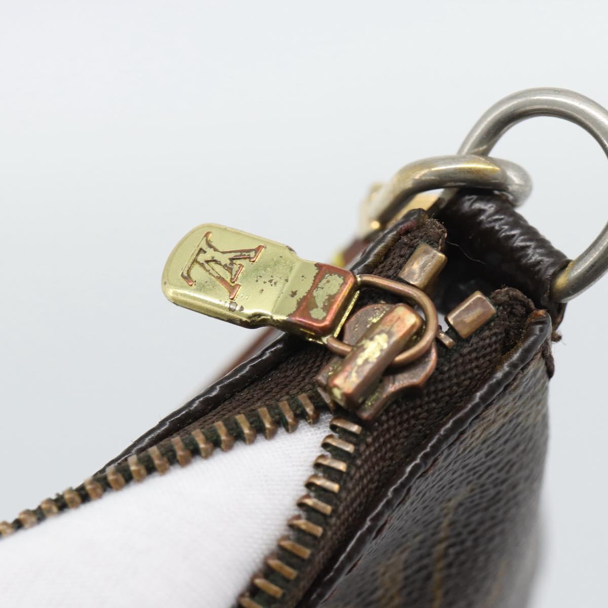 LOUIS VUITTON Monogram Pochette Accessoires Pouch M51980 LV Auth gh2289