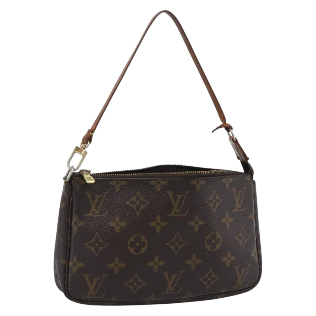 LOUIS VUITTON Monogram Pochette Accessoires Pouch M51980 LV Auth gh2289