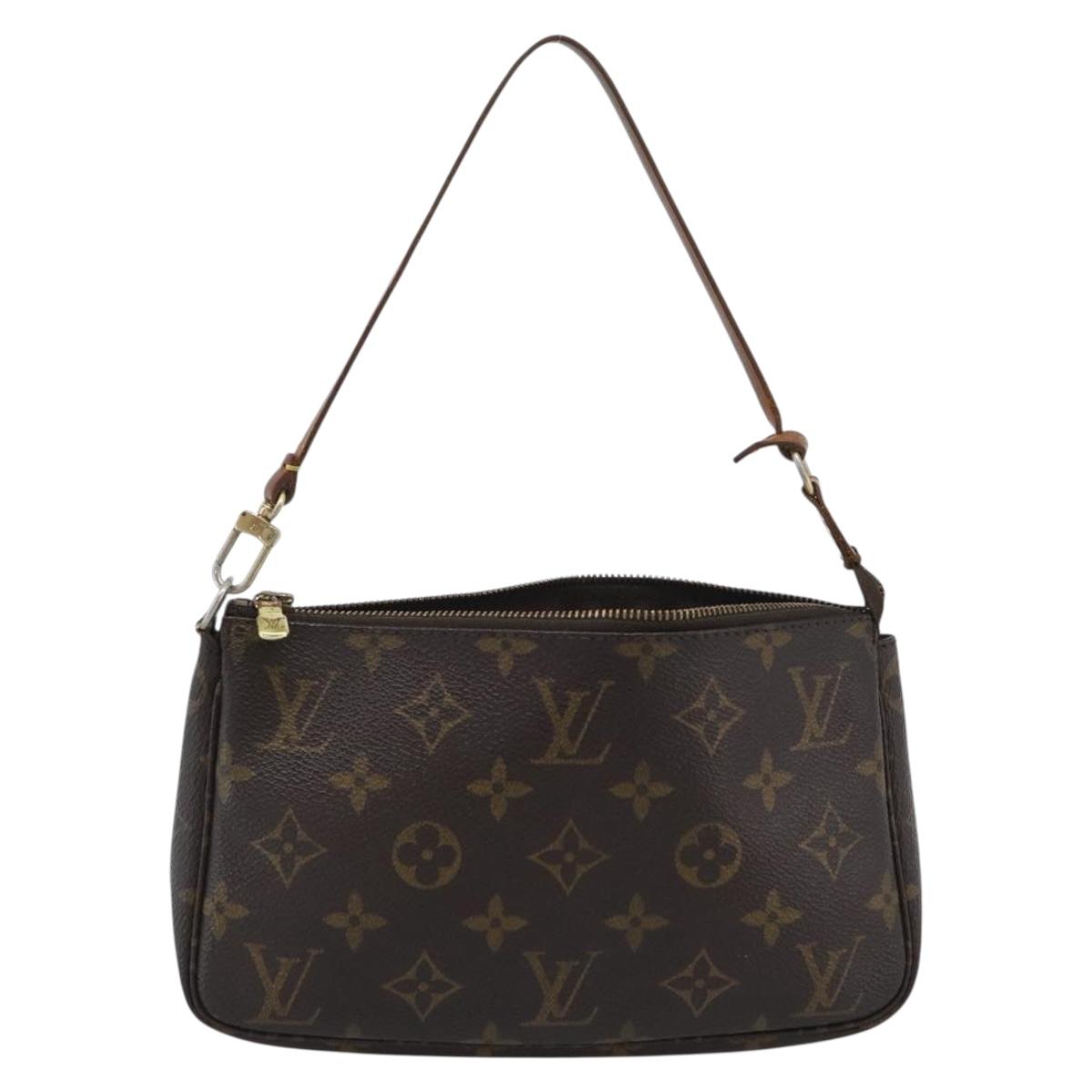 LOUIS VUITTON Monogram Pochette Accessoires Pouch M51980 LV Auth gh2289