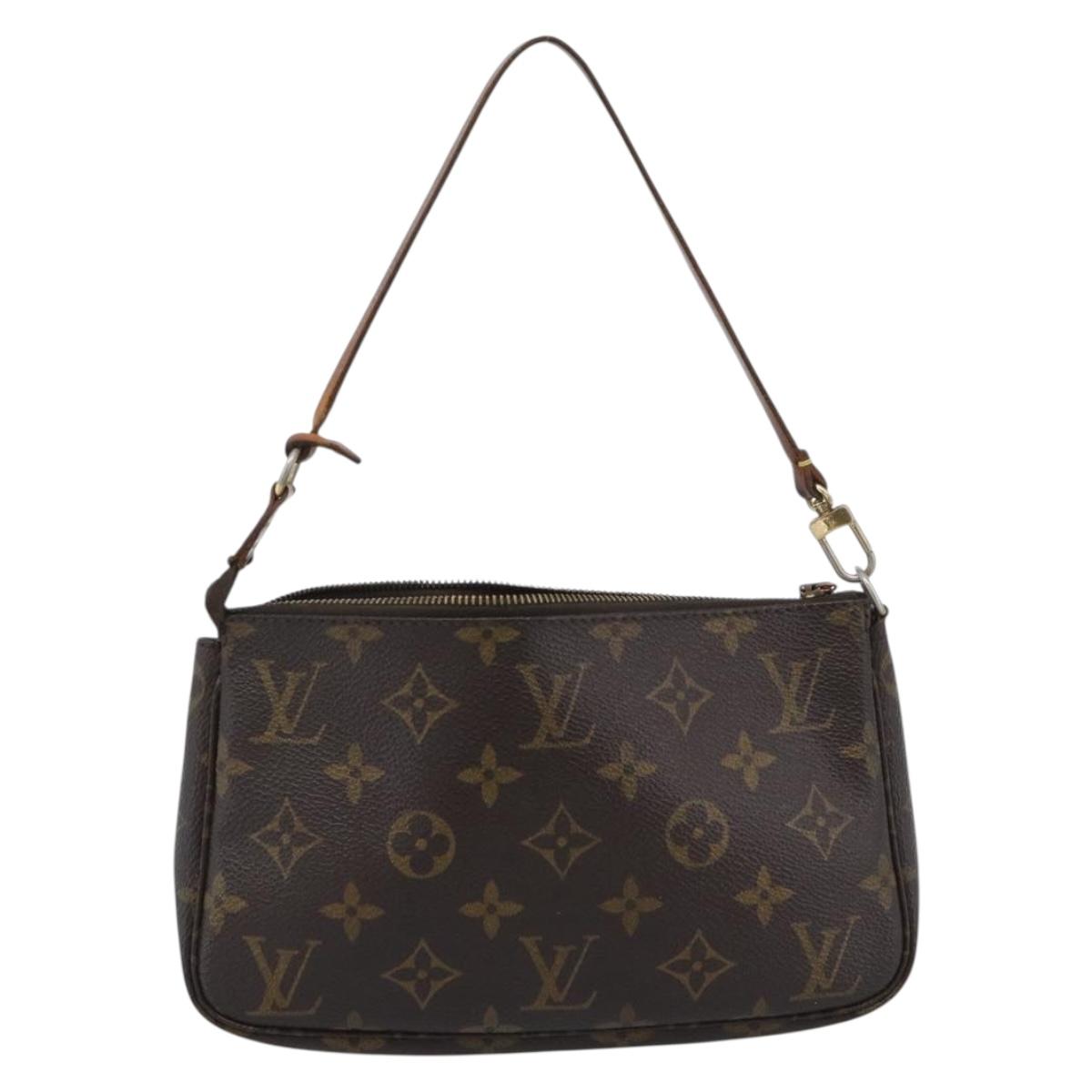 LOUIS VUITTON Monogram Pochette Accessoires Pouch M51980 LV Auth gh2289