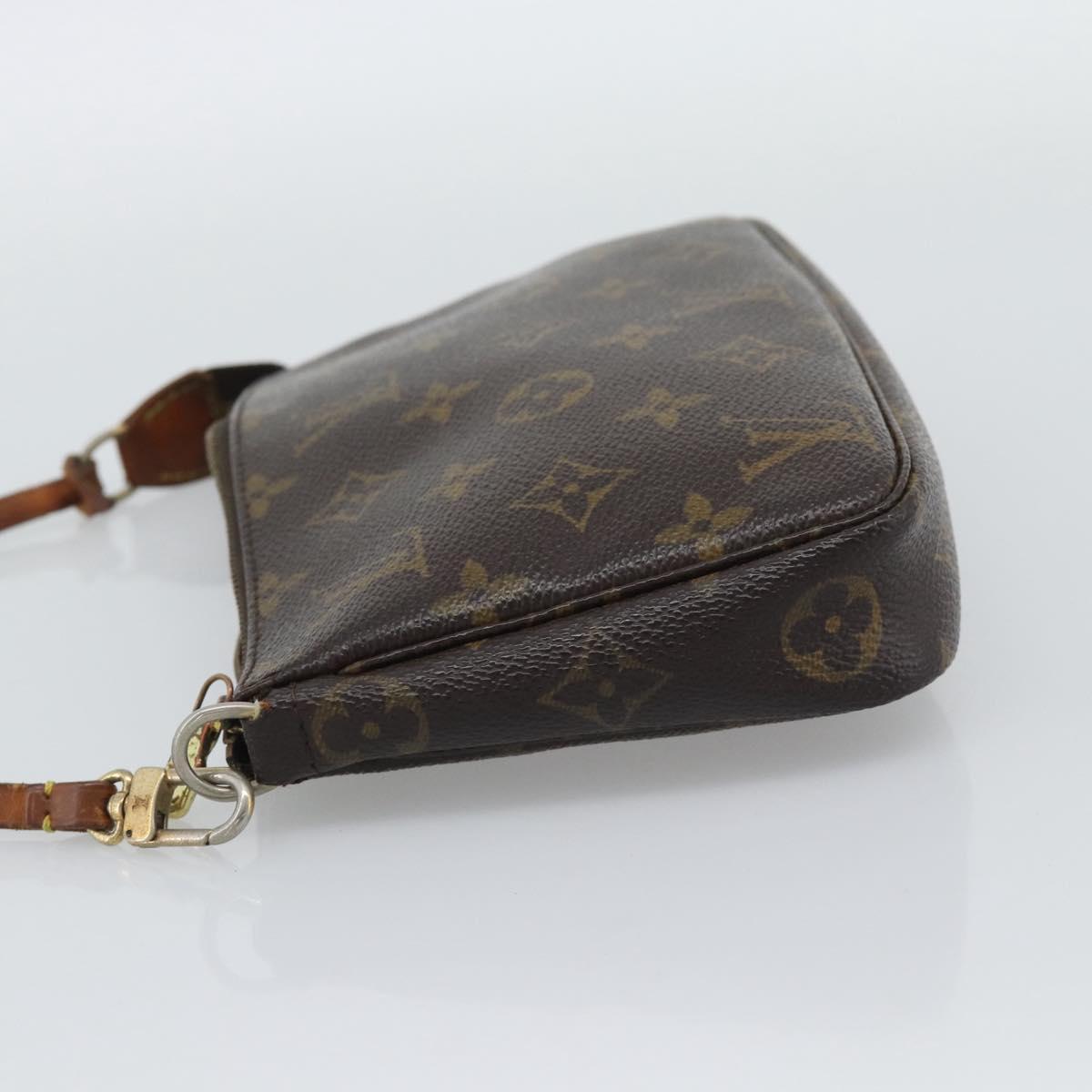 LOUIS VUITTON Monogram Pochette Accessoires Pouch M51980 LV Auth gh2289