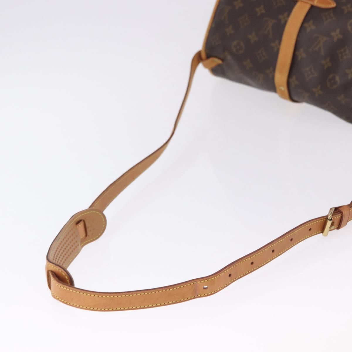 LOUIS VUITTON Monogram Saumur 30 Shoulder Bag M42256 LV Auth gh2291A