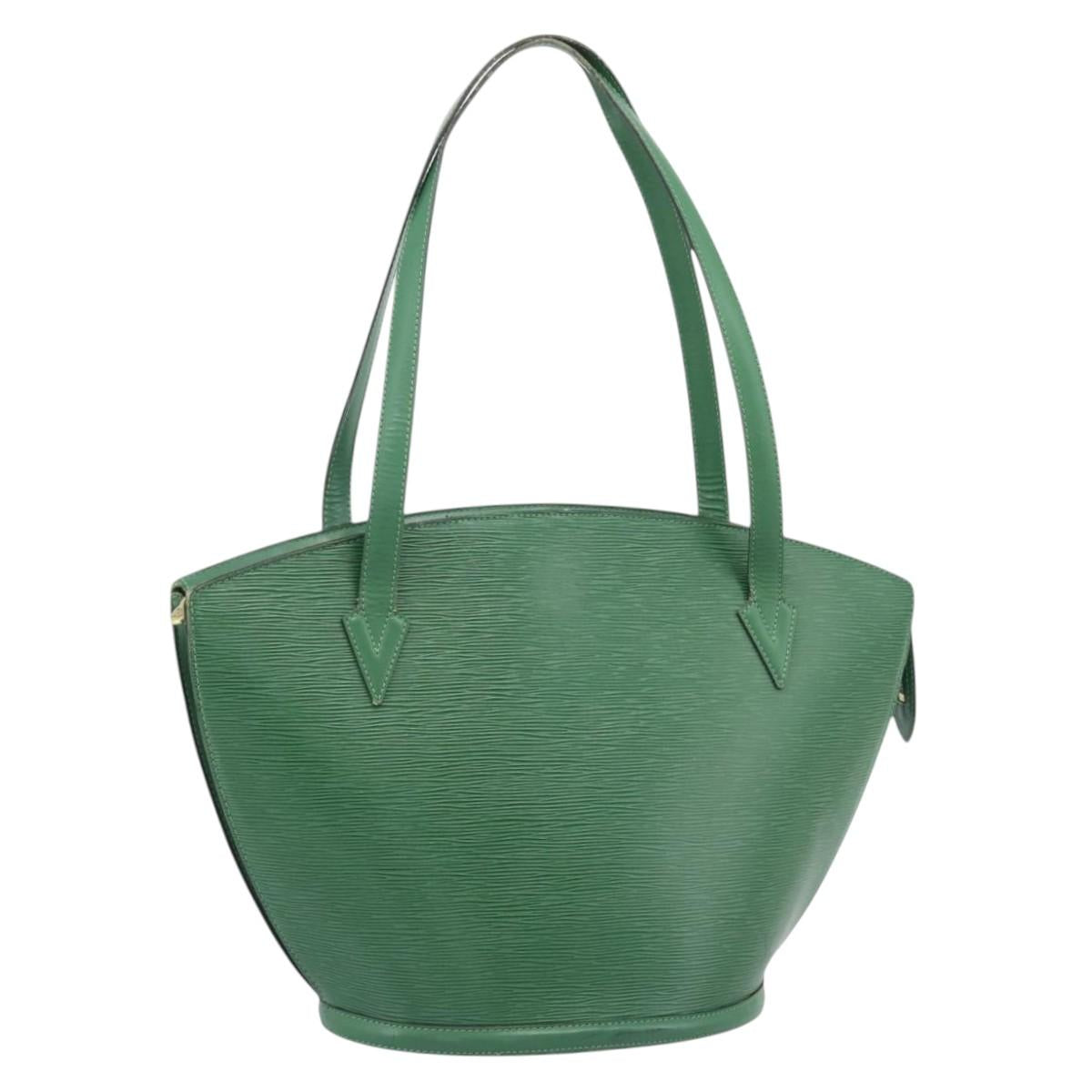 LOUIS VUITTON Epi Saint Jacques Shopping Shoulder Bag Green M52264 Auth gh2294