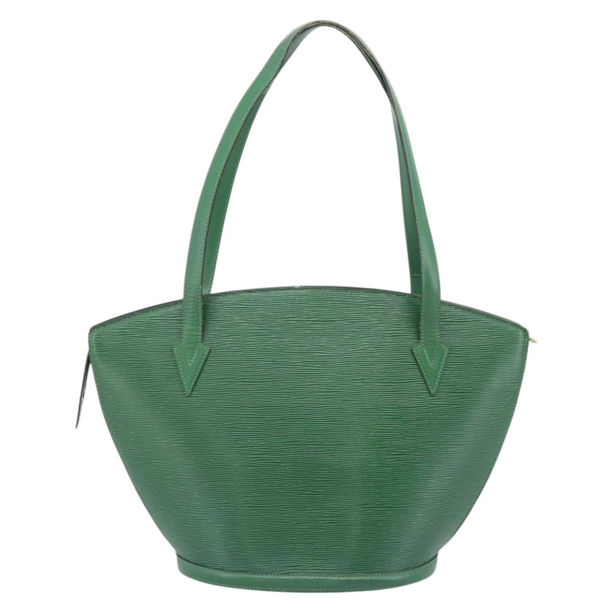 LOUIS VUITTON Epi Saint Jacques Shopping Shoulder Bag Green M52264 Auth gh2294