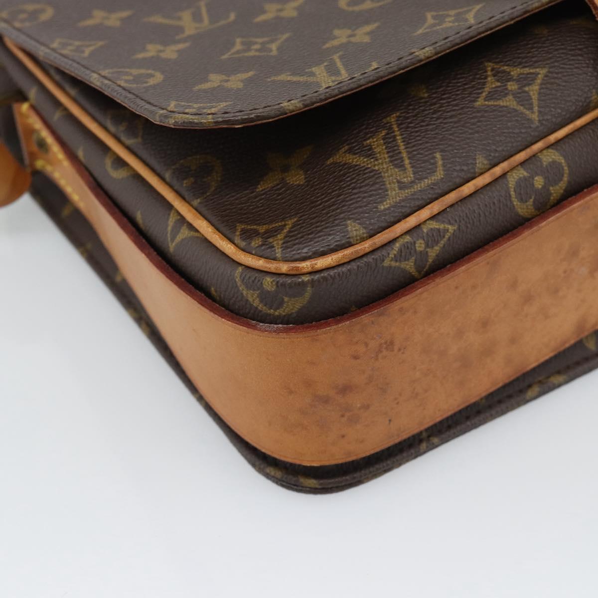 LOUIS VUITTON Monogram Cartouchiere GM Shoulder Bag M51252 LV Auth gh2296