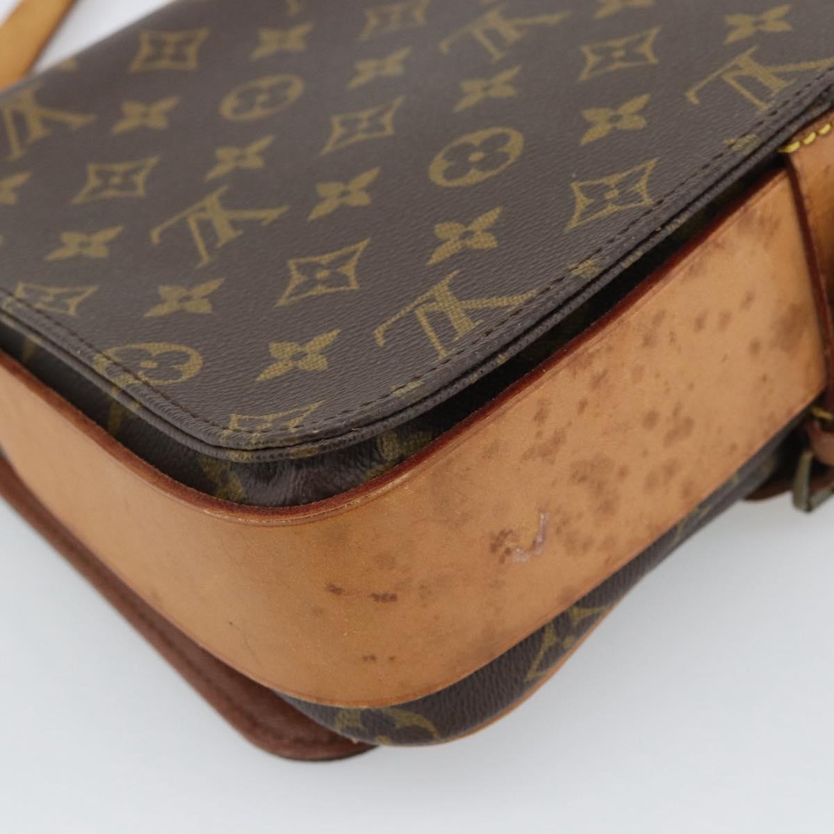 LOUIS VUITTON Monogram Cartouchiere GM Shoulder Bag M51252 LV Auth gh2296