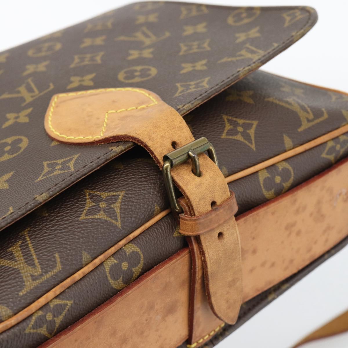 LOUIS VUITTON Monogram Cartouchiere GM Shoulder Bag M51252 LV Auth gh2296