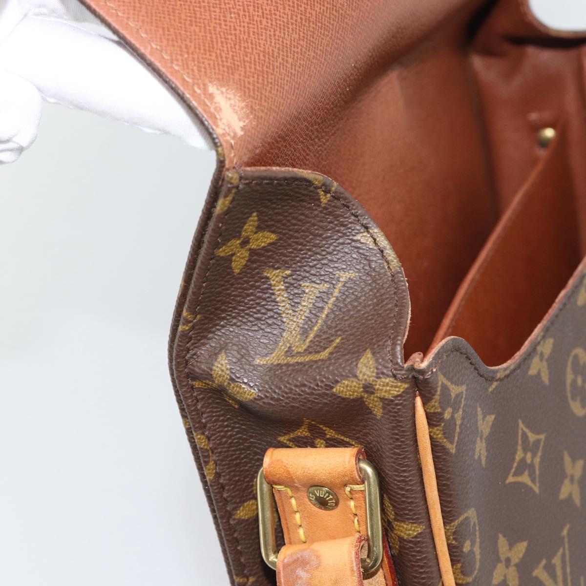 LOUIS VUITTON Monogram Cartouchiere GM Shoulder Bag M51252 LV Auth gh2296