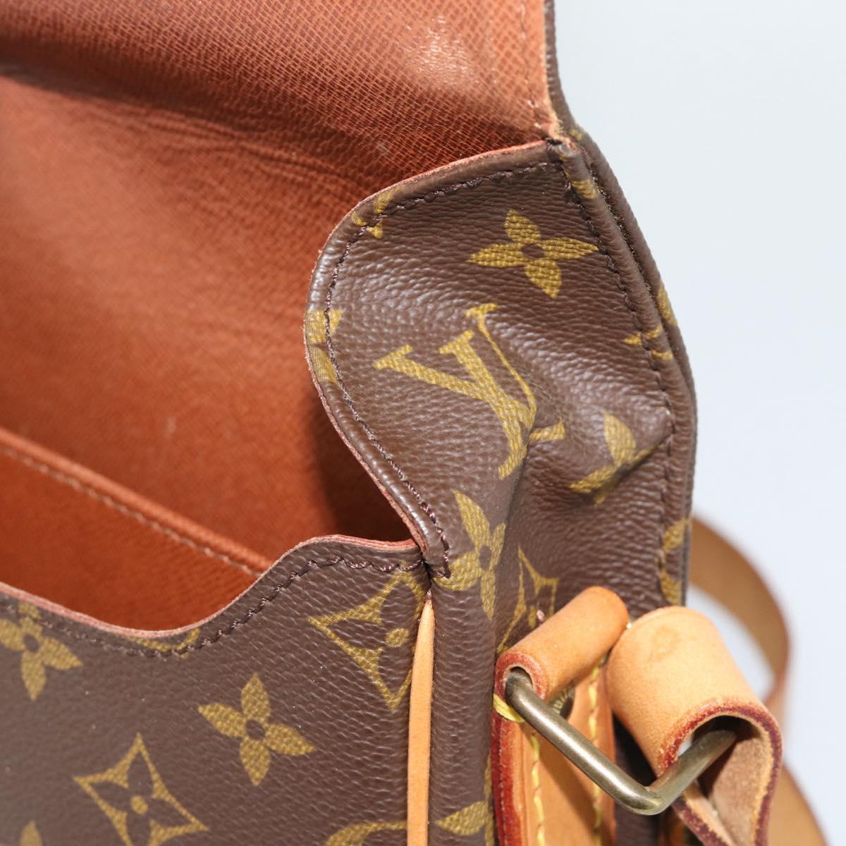 LOUIS VUITTON Monogram Cartouchiere GM Shoulder Bag M51252 LV Auth gh2296