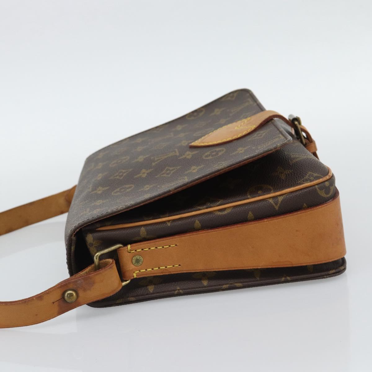 LOUIS VUITTON Monogram Cartouchiere GM Shoulder Bag M51252 LV Auth gh2296