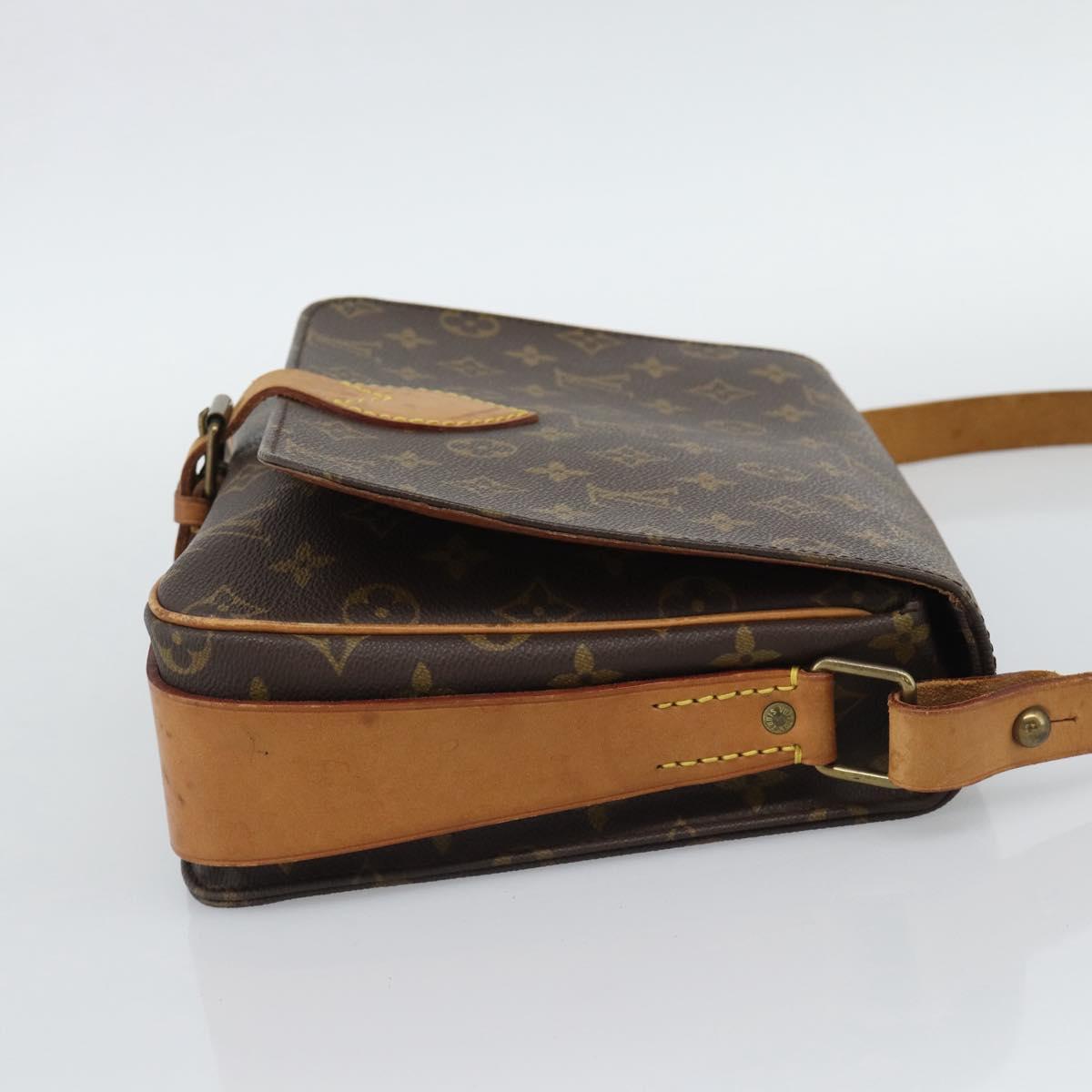 LOUIS VUITTON Monogram Cartouchiere GM Shoulder Bag M51252 LV Auth gh2296