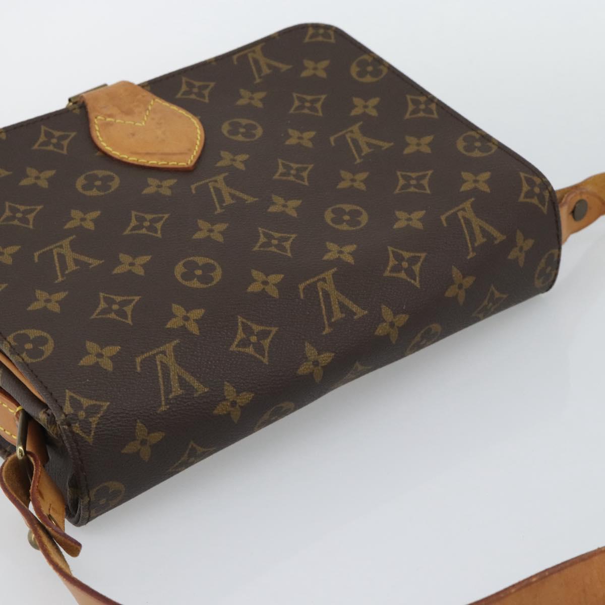 LOUIS VUITTON Monogram Cartouchiere GM Shoulder Bag M51252 LV Auth gh2296
