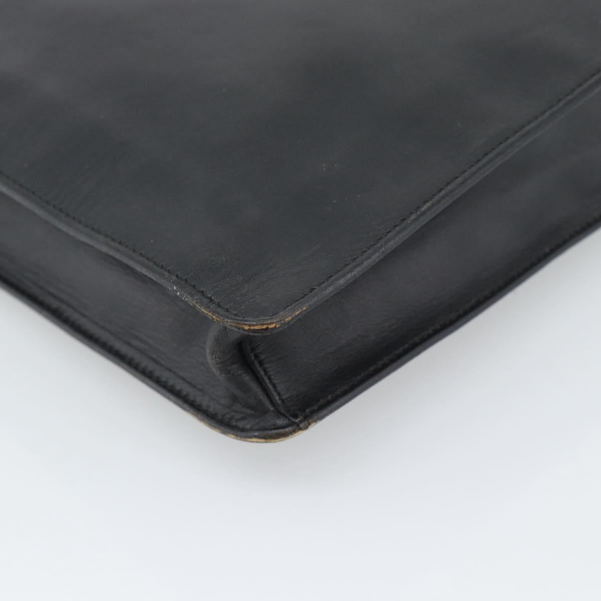 GUCCI Shoulder Bag Leather Black 001 2122 Auth gh2309