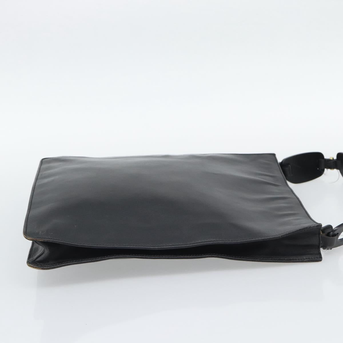 GUCCI Shoulder Bag Leather Black 001 2122 Auth gh2309