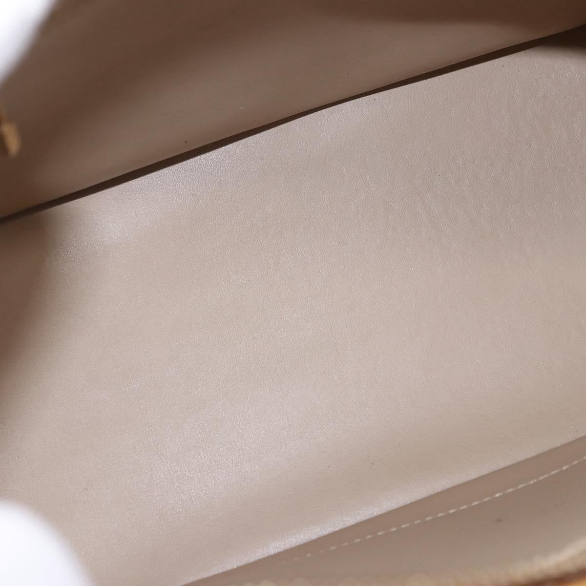 LOUIS VUITTON Monogram Vernis Houston Hand Bag Beige M91004 LV Auth gh2315