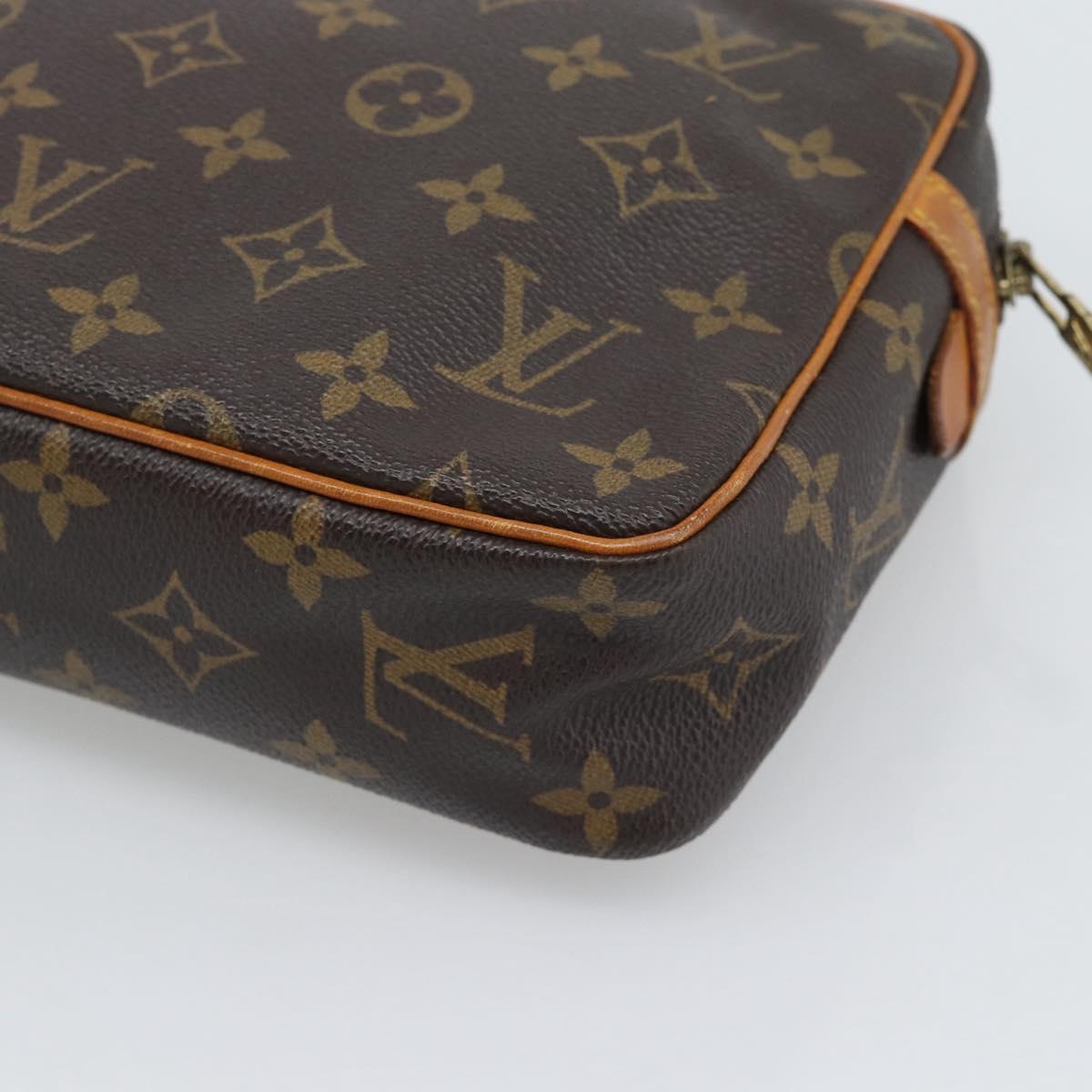 LOUIS VUITTON Monogram Compiegne 23 Clutch Bag M51847 LV Auth gh2318