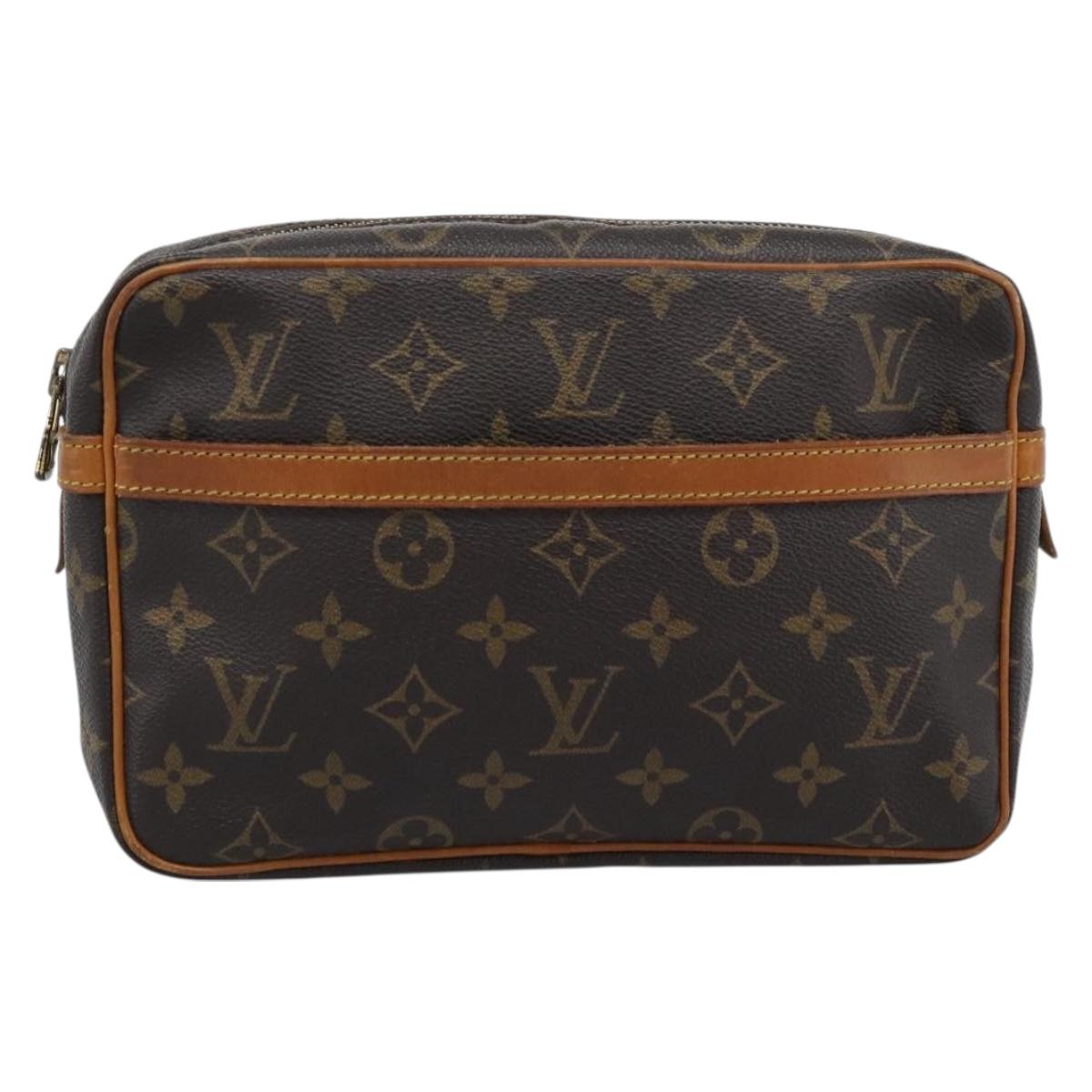LOUIS VUITTON Monogram Compiegne 23 Clutch Bag M51847 LV Auth gh2318