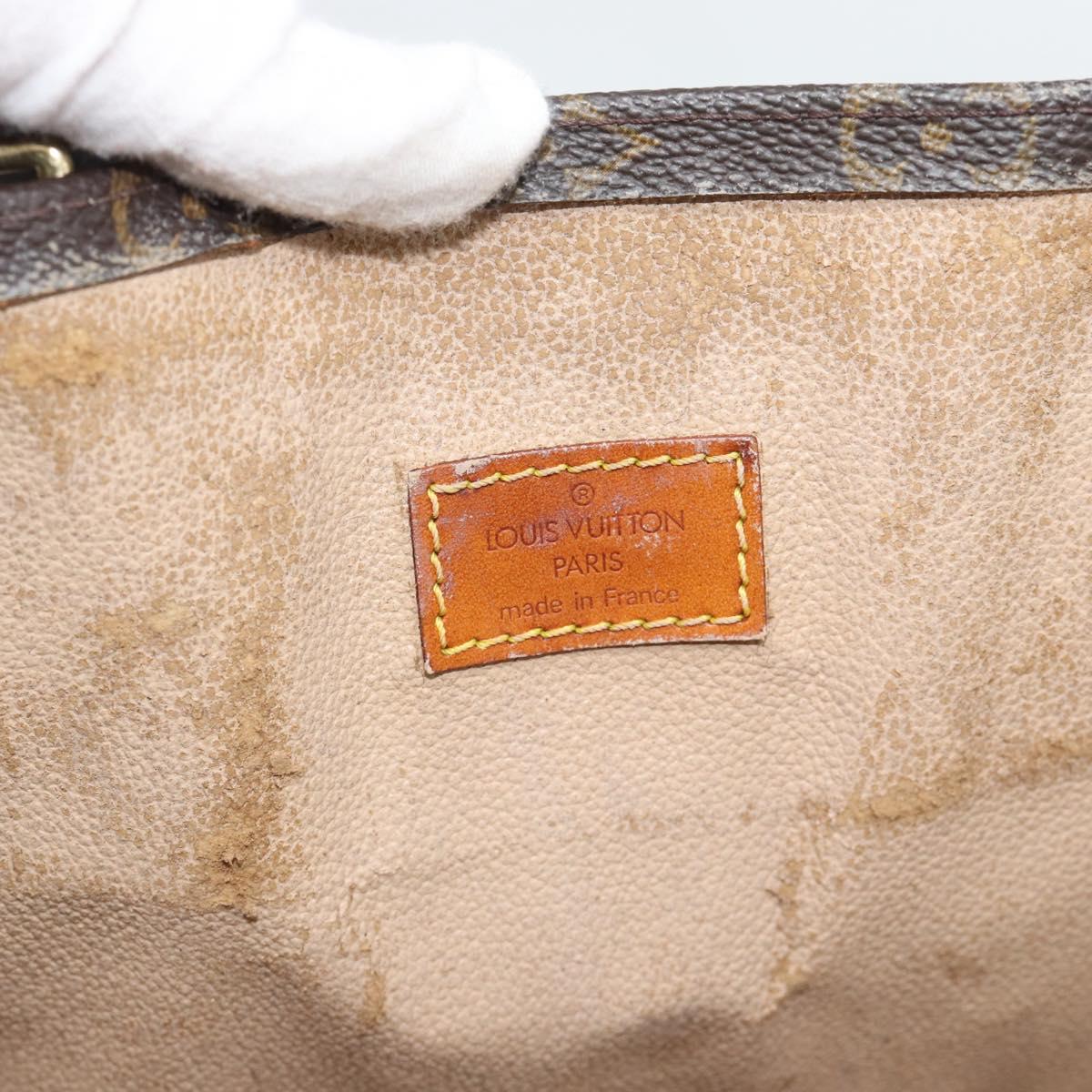 LOUIS VUITTON Monogram Sac Plat Hand Bag M51140 LV Auth gh2321