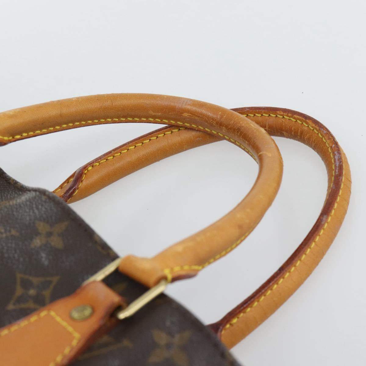 LOUIS VUITTON Monogram Sac Plat Hand Bag M51140 LV Auth gh2321