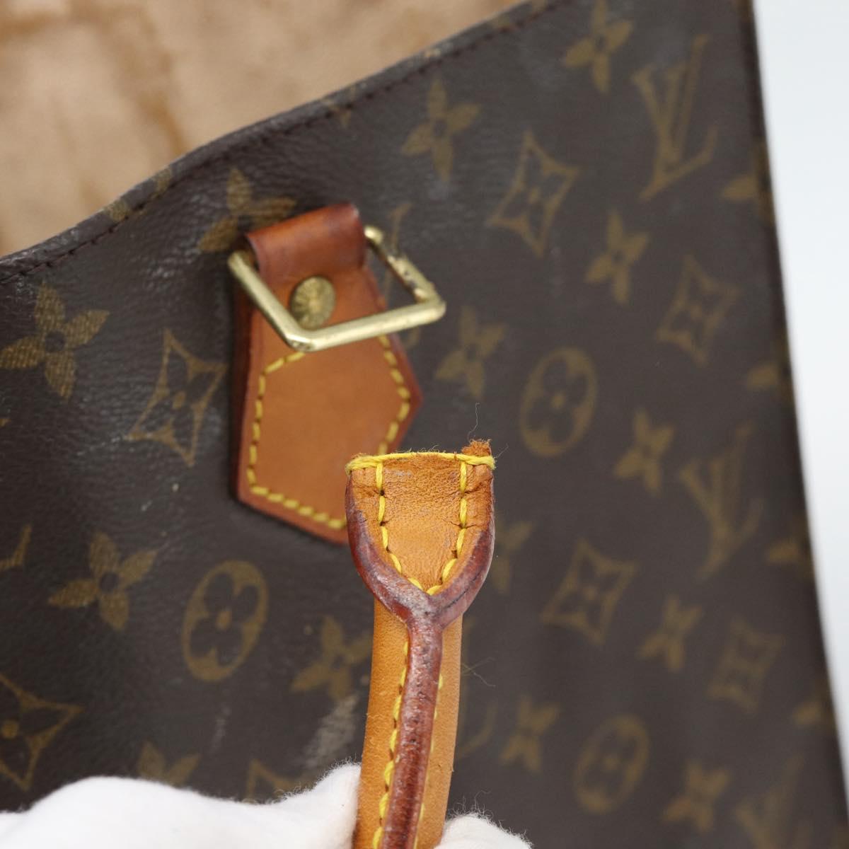 LOUIS VUITTON Monogram Sac Plat Hand Bag M51140 LV Auth gh2321