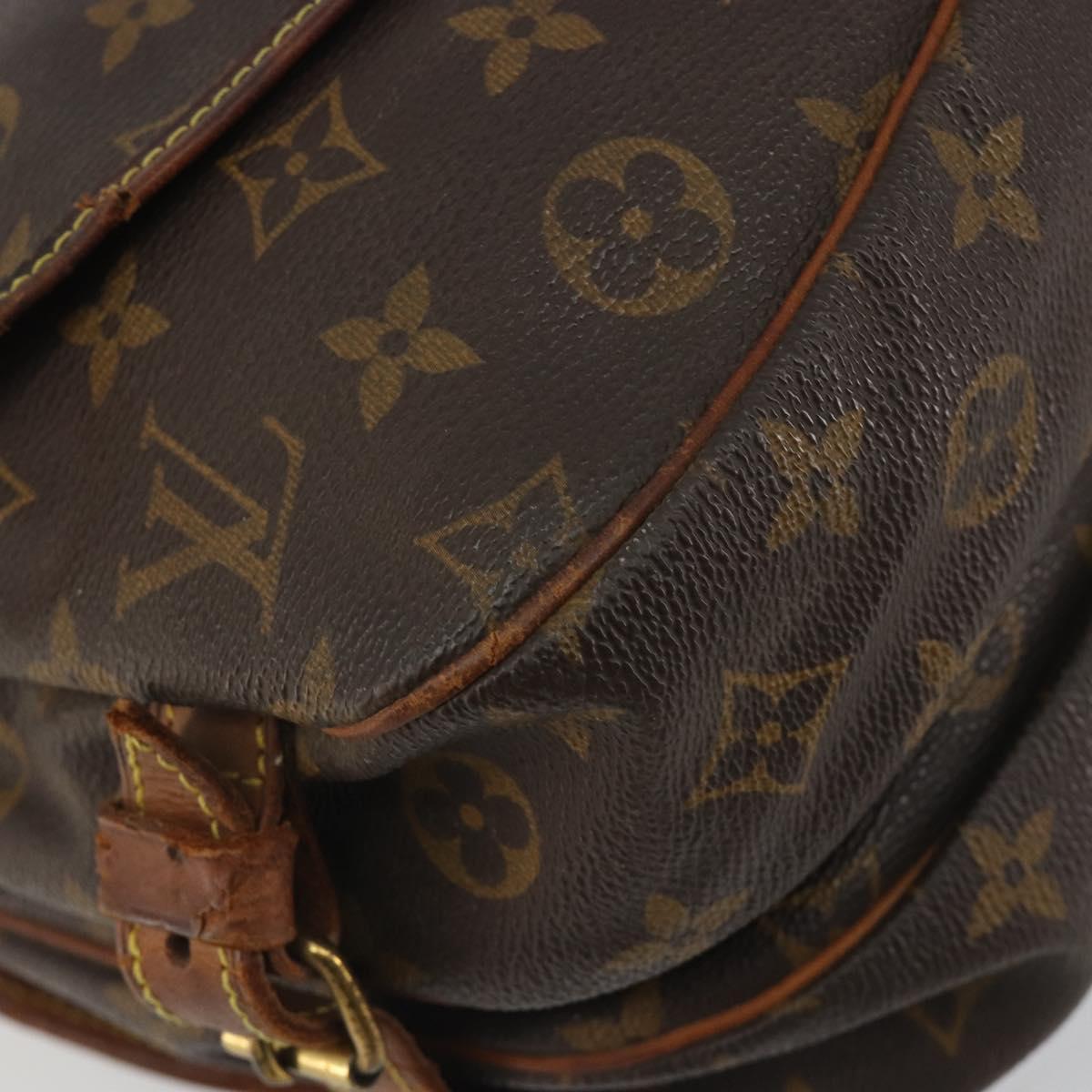 LOUIS VUITTON Monogram Saumur 30 Shoulder Bag M42256 LV Auth gh2324
