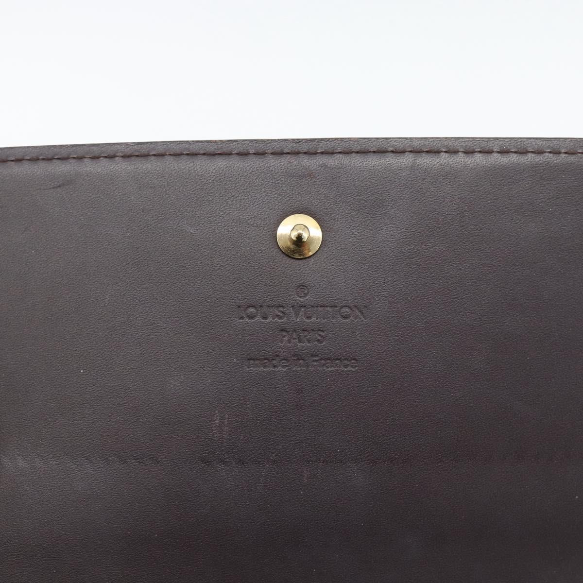 LOUIS VUITTON Monogram Vernis Portefeiulle Sarah Chain M90088 LV Auth gh2334V
