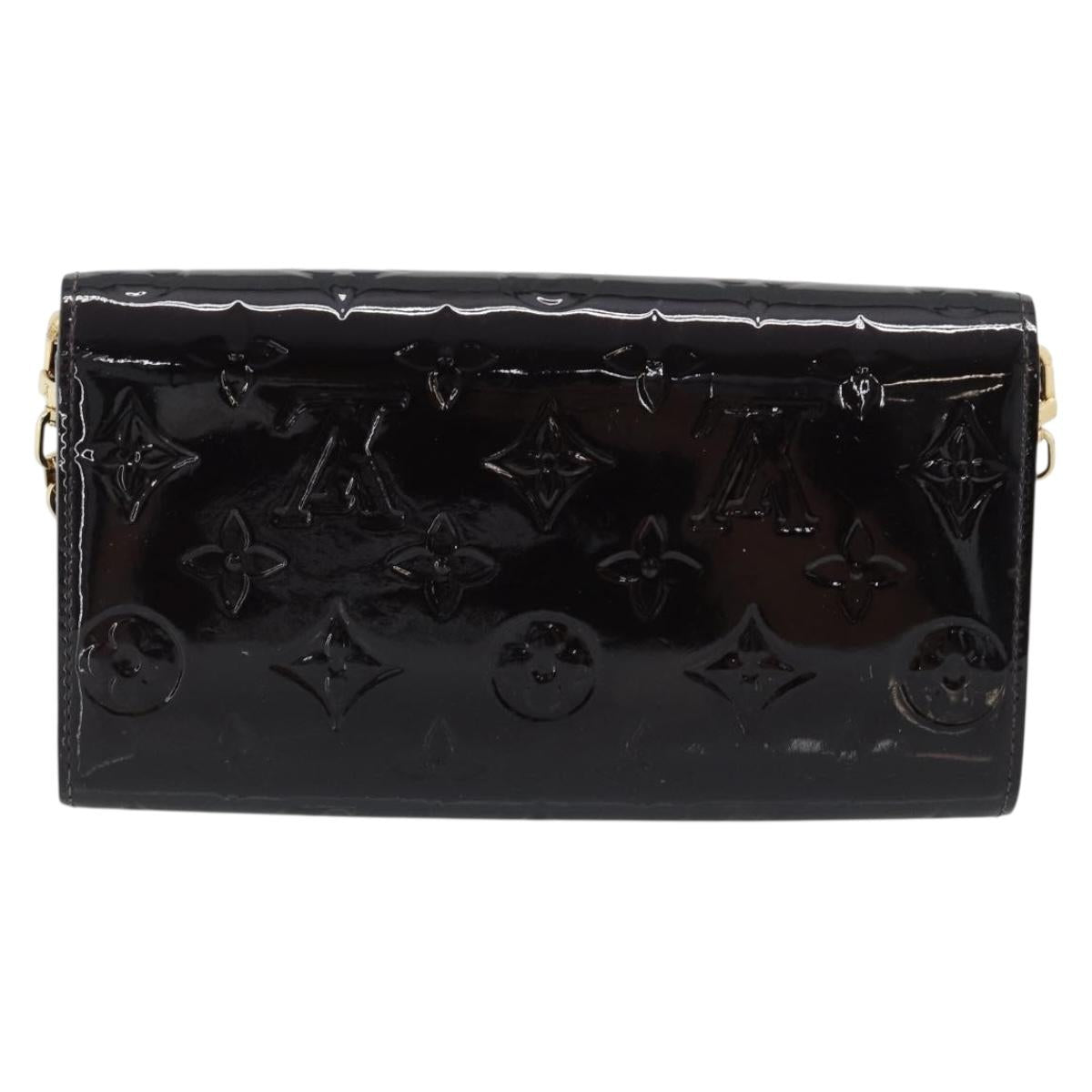 LOUIS VUITTON Monogram Vernis Portefeiulle Sarah Chain M90088 LV Auth gh2334V