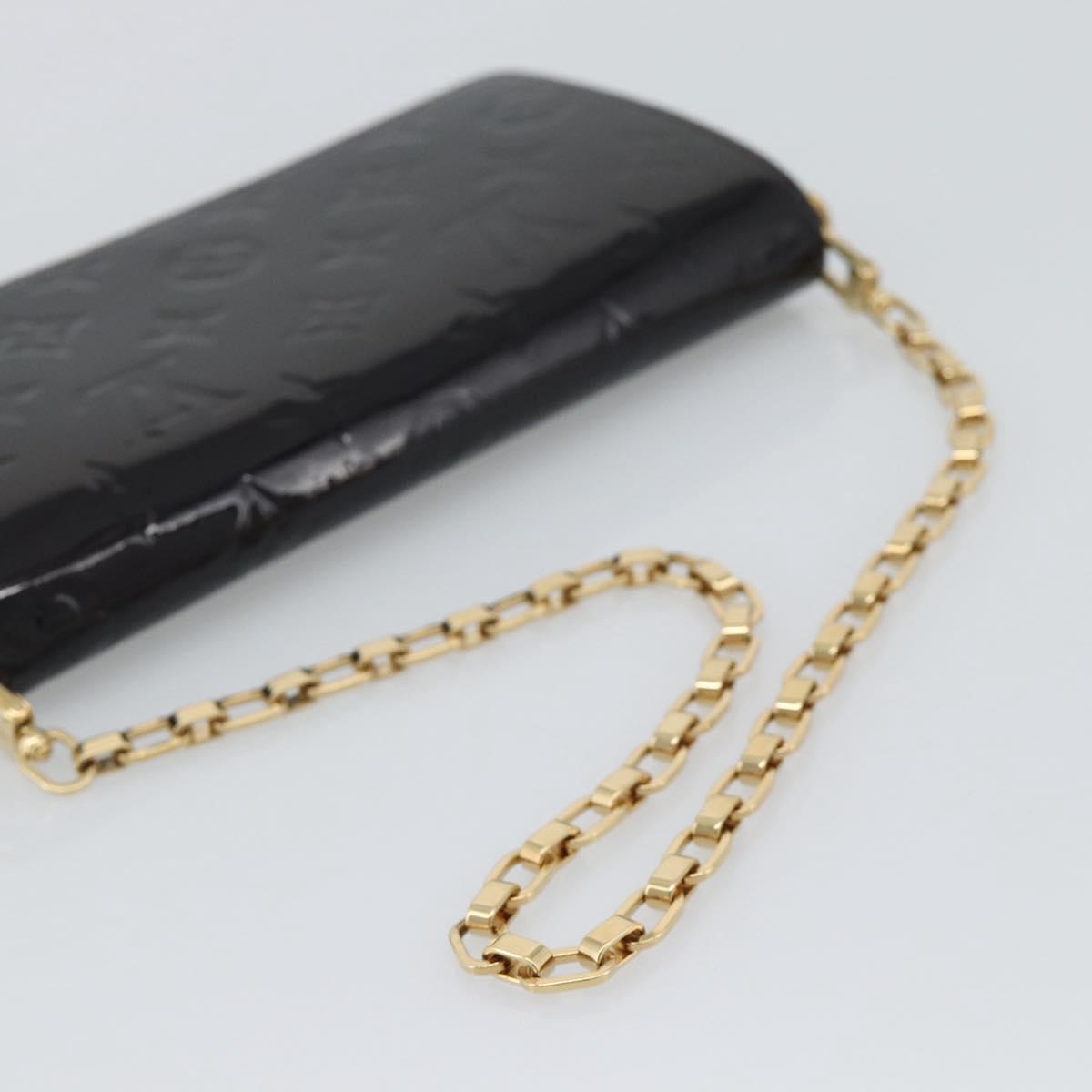 LOUIS VUITTON Monogram Vernis Portefeiulle Sarah Chain M90088 LV Auth gh2334V