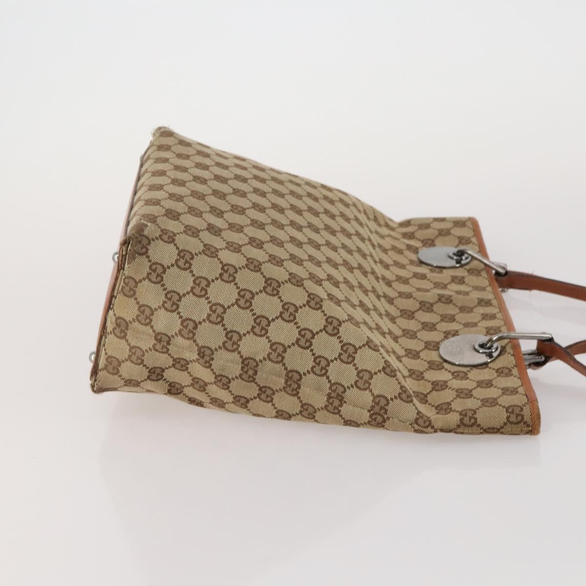 GUCCI GG Canvas Shoulder Bag Hand Bag 3 Set Beige Pink Silver Auth gh2336