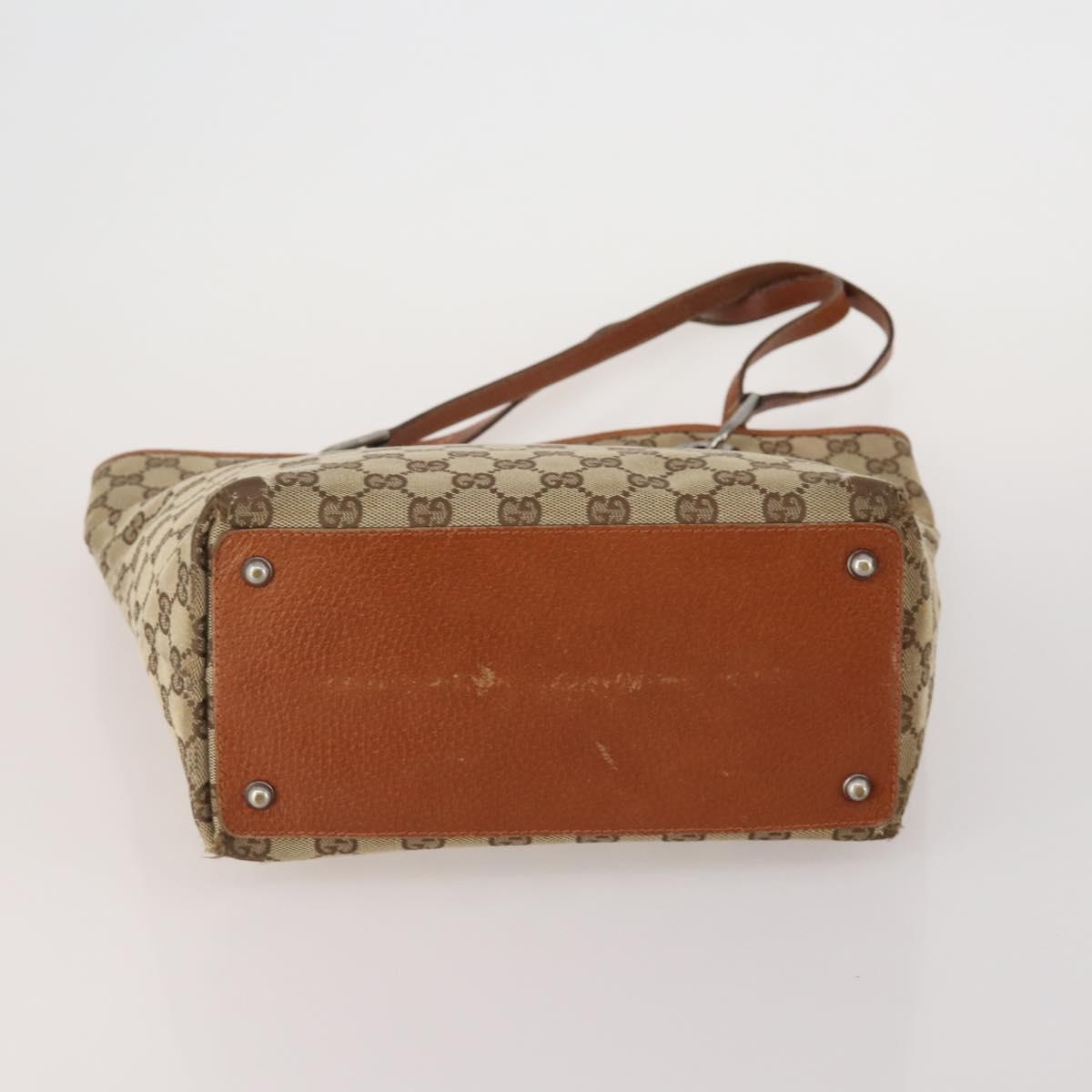 GUCCI GG Canvas Shoulder Bag Hand Bag 3 Set Beige Pink Silver Auth gh2336