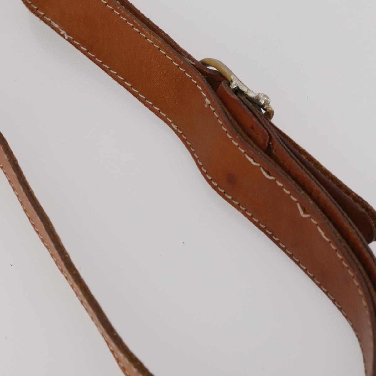CELINE Dior Trotter Macadam Shoulder Bag Canvas PVC 2 Set Brown Red Auth gh2338