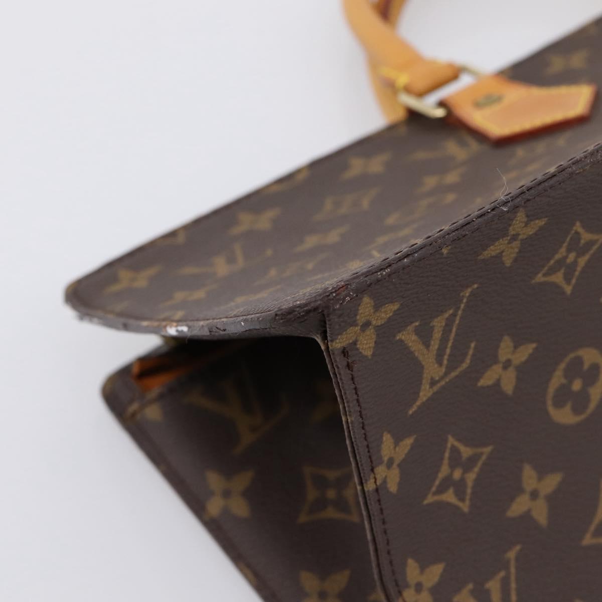 LOUIS VUITTON Monogram Sac Triangle Hand Bag M51360 LV Auth gh2339A