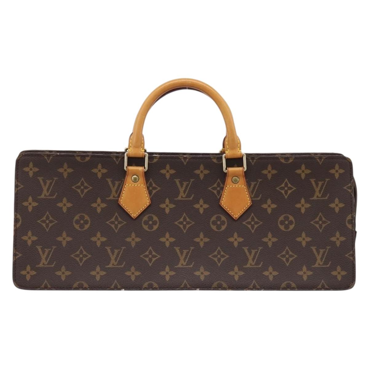 LOUIS VUITTON Monogram Sac Triangle Hand Bag M51360 LV Auth gh2339A
