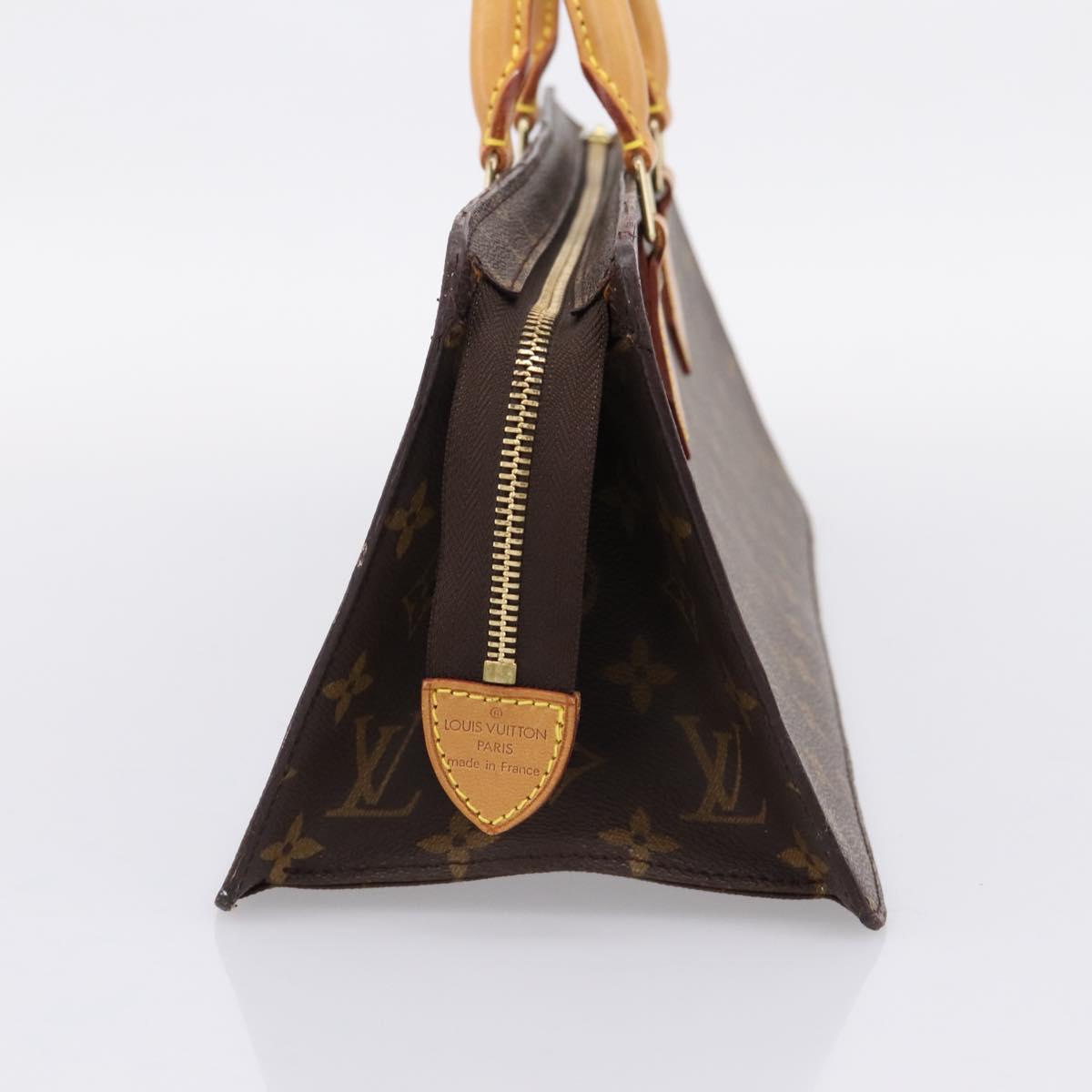 LOUIS VUITTON Monogram Sac Triangle Hand Bag M51360 LV Auth gh2339A