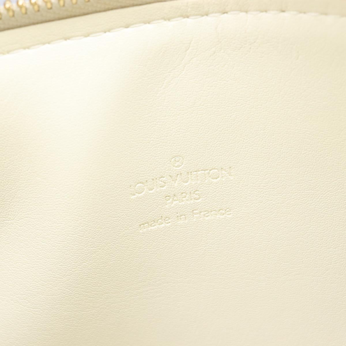 LOUIS VUITTON Monogram Vernis Bedford Hand Bag Perle M91006 LV Auth gh2340V