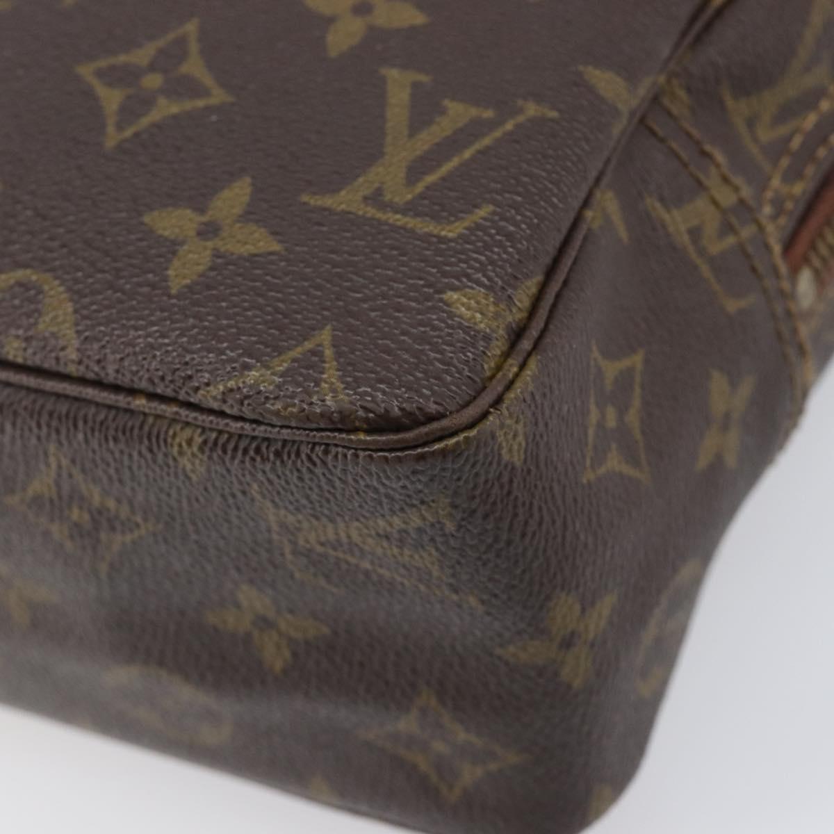 LOUIS VUITTON Monogram Trousse Toilette 28 Clutch Bag M47522 LV Auth gh2343