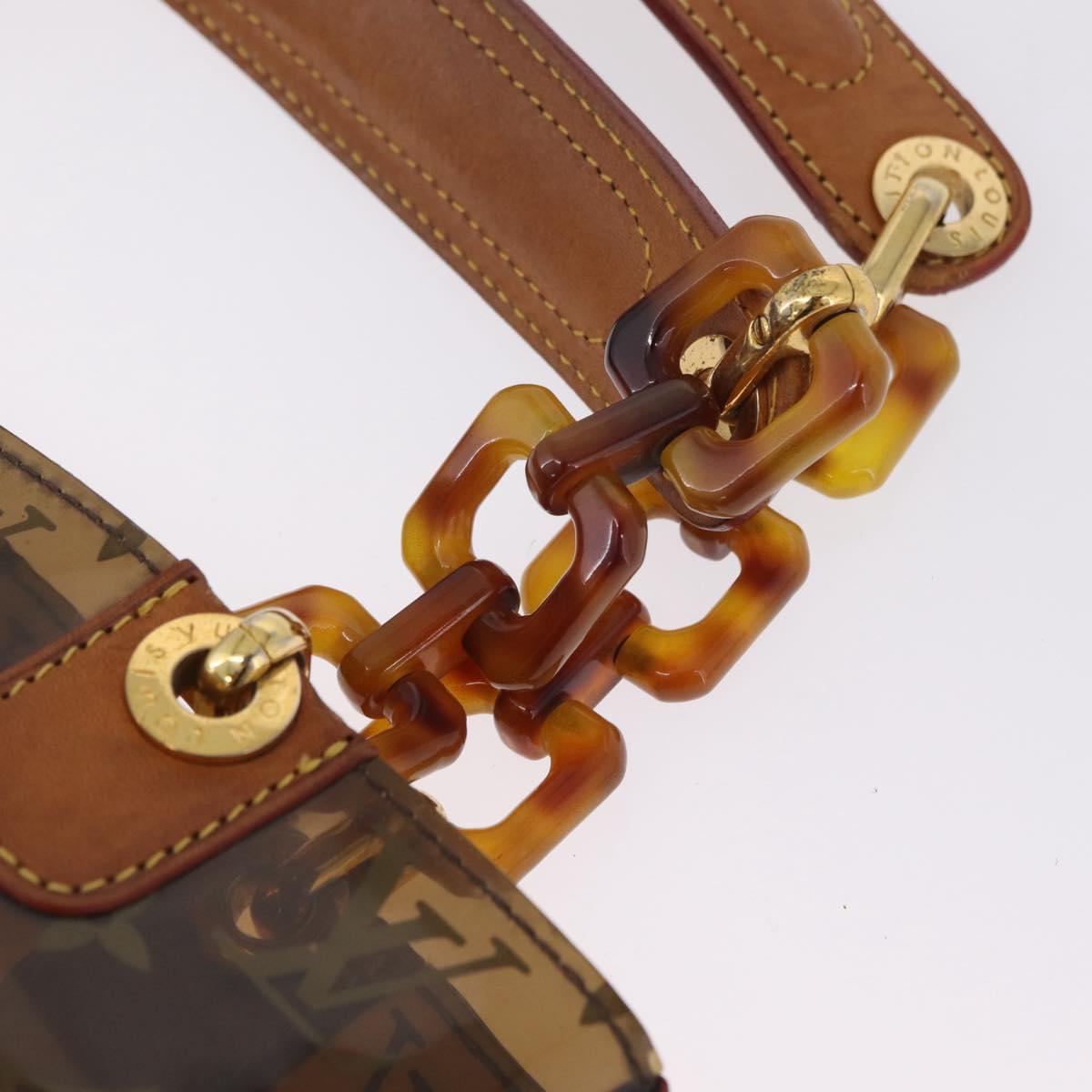 LOUIS VUITTON Monogram Vinyl Cabas Amble PM Tote Bag Brown M92502 LV Auth gh2349