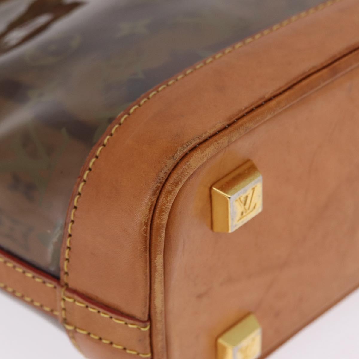 LOUIS VUITTON Monogram Vinyl Cabas Amble PM Tote Bag Brown M92502 LV Auth gh2349
