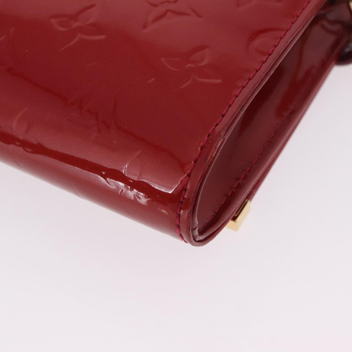 LOUIS VUITTON Monogram Vernis Clutch Ana Bag Rose Andian M90092 LV Auth gh2351
