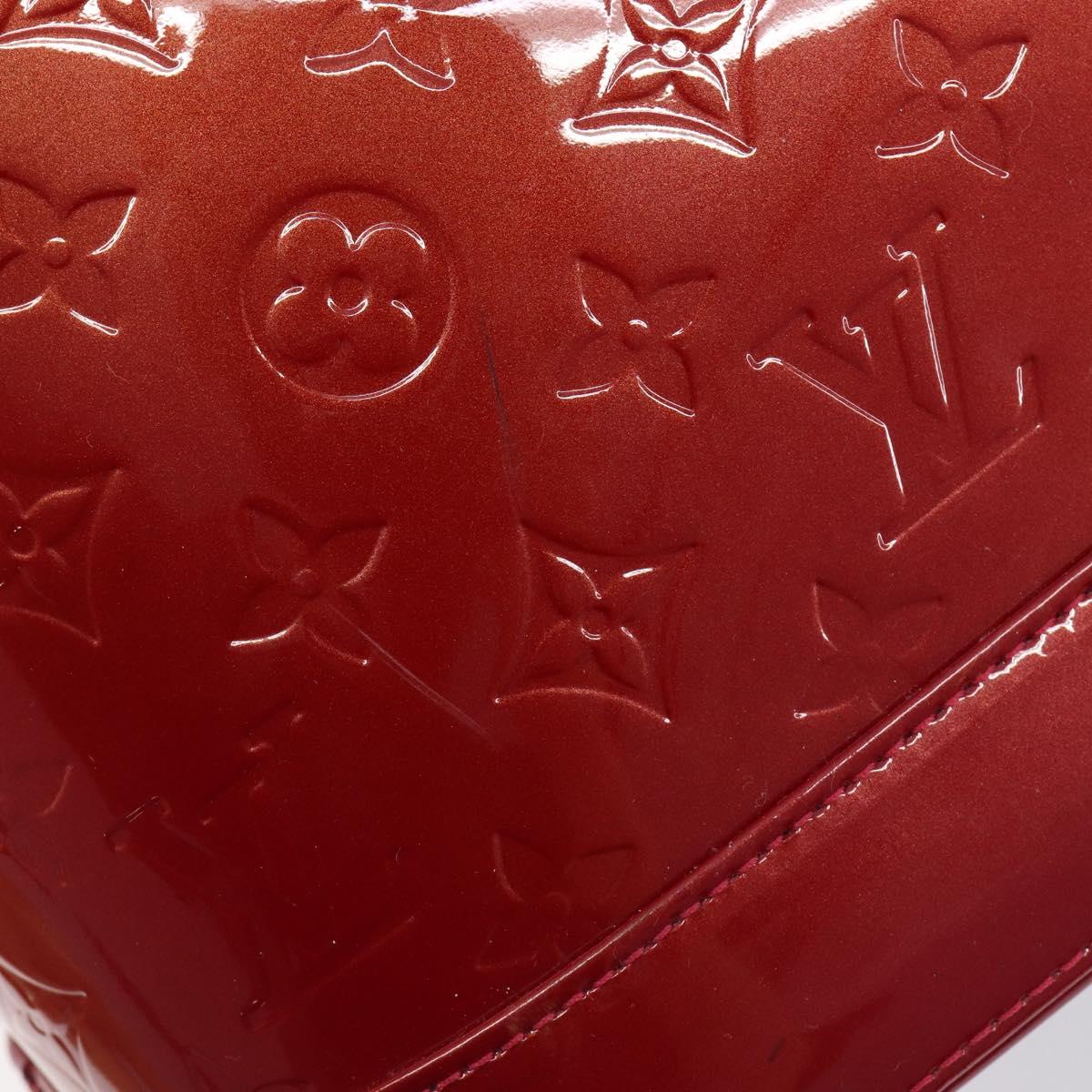 LOUIS VUITTON Monogram Vernis Alma GM Bag Rouge Grunadine M91692 LV Auth gh2354V
