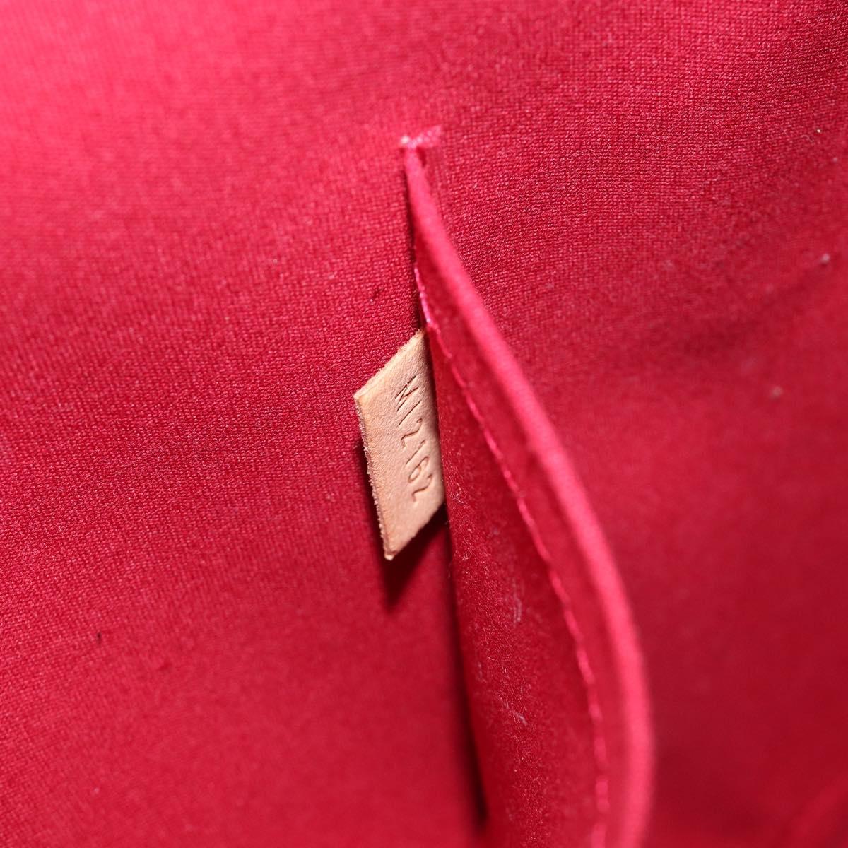 LOUIS VUITTON Monogram Vernis Alma GM Bag Rouge Grunadine M91692 LV Auth gh2354V