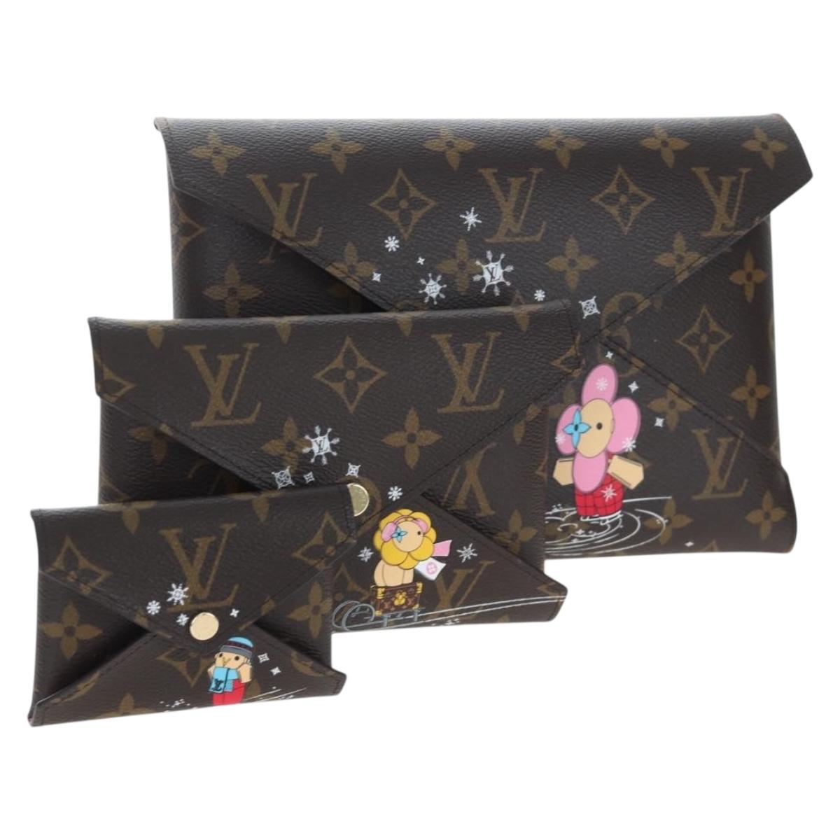 LOUIS VUITTON Monogram Vivienne Pochette Kirigami Bag M82655 LV Auth gh2357SAM