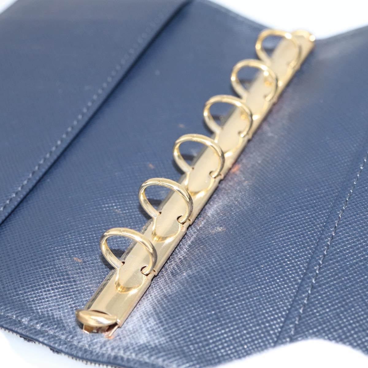 LOUIS VUITTON Monogram Mini Agenda PM Day Planner Cover Blue R20910 Auth gh2363