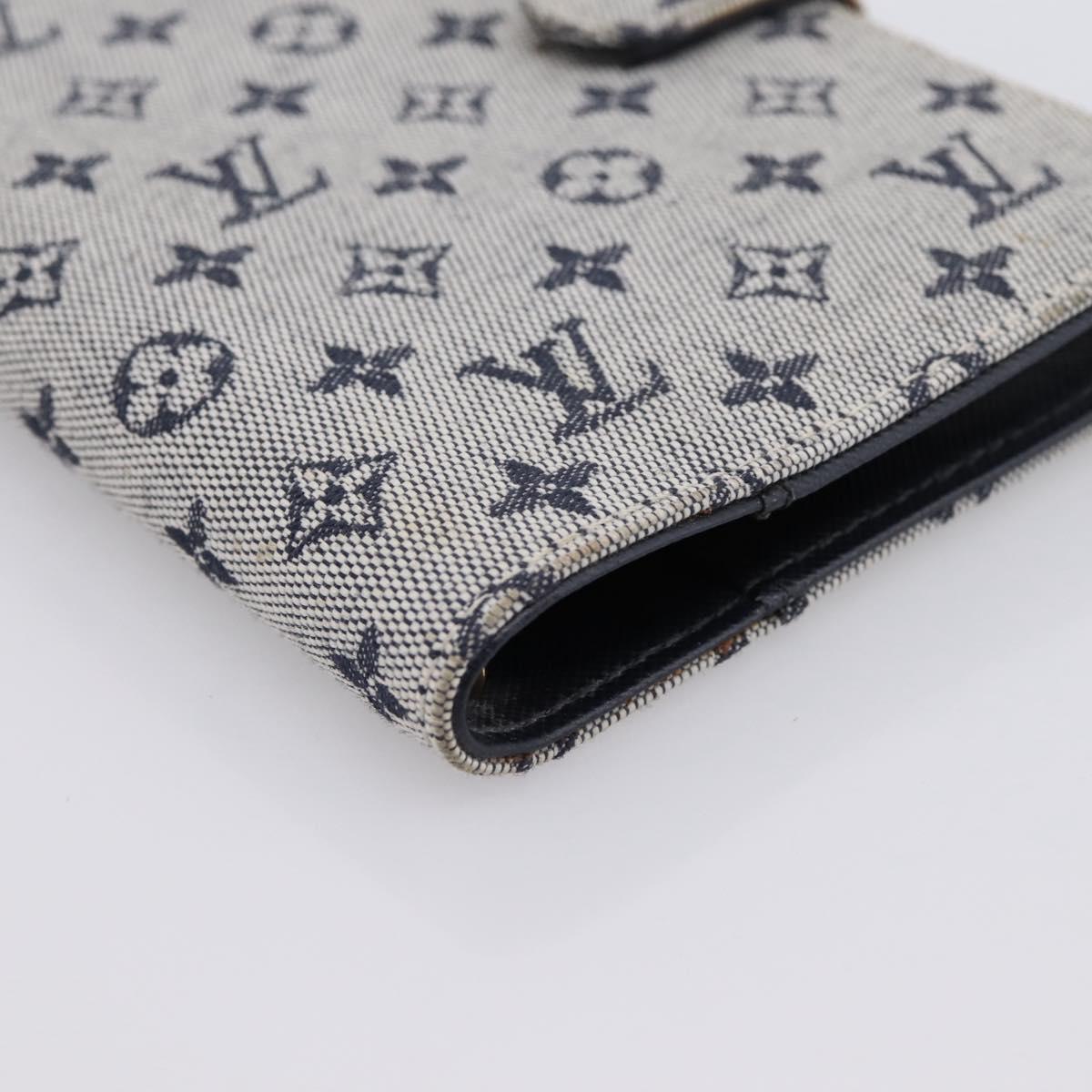 LOUIS VUITTON Monogram Mini Agenda PM Day Planner Cover Blue R20910 Auth gh2363