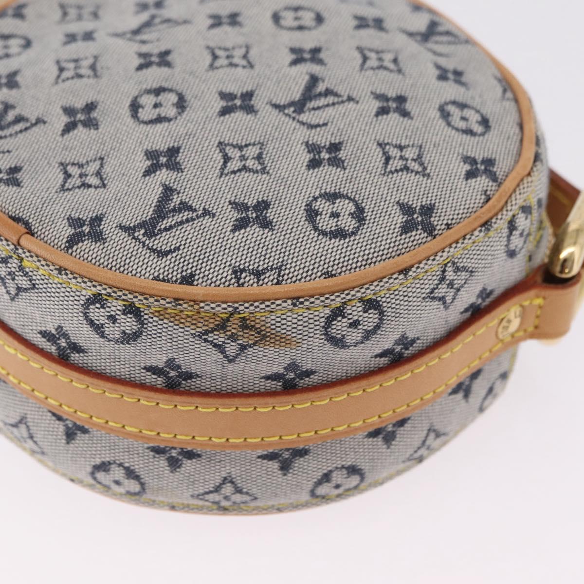 LOUIS VUITTON Monogram Mini Jeanne PM Shoulder Bag Blue M92001 LV Auth gh2364V