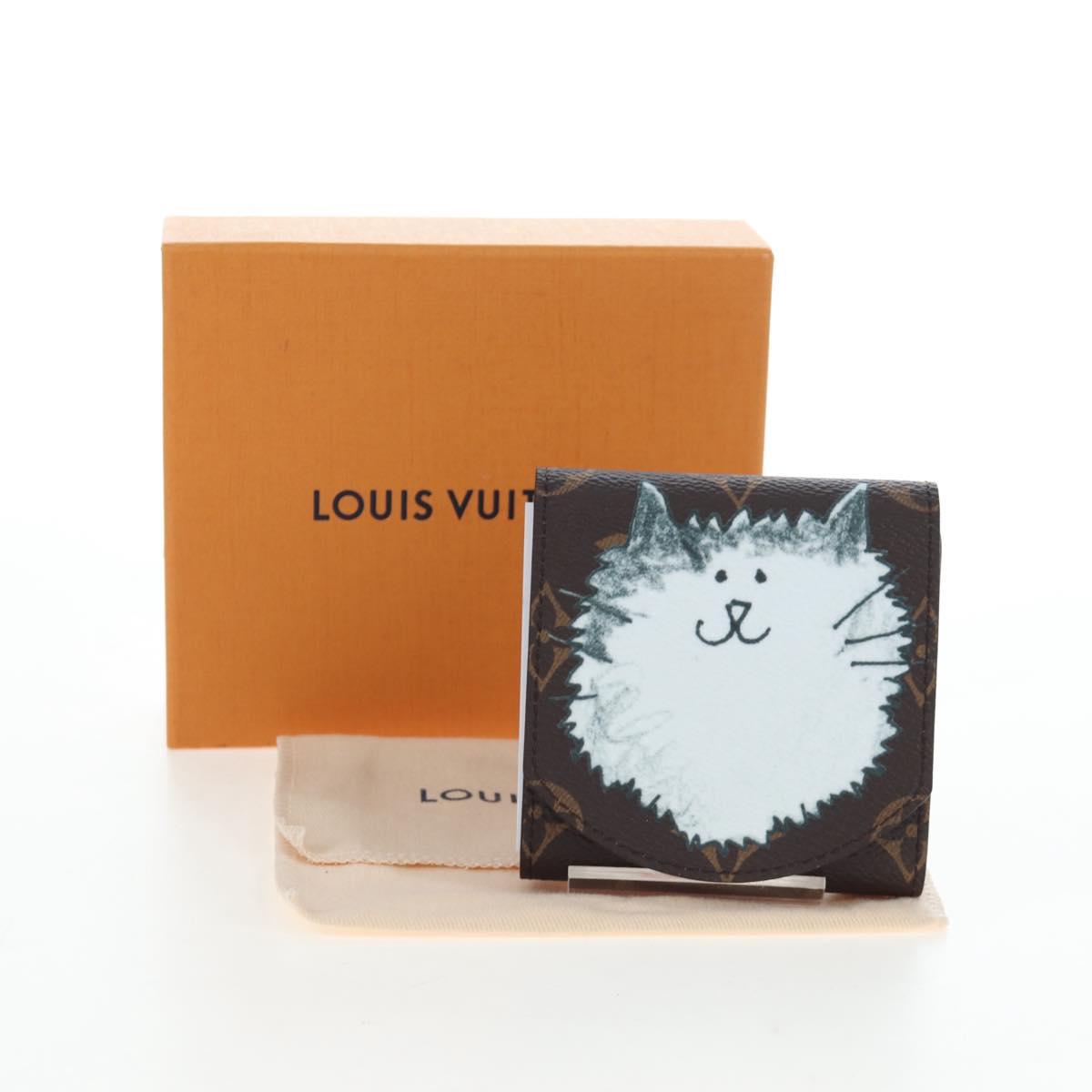 LOUIS VUITTON Catgram Grace Scoddington Notepad Pouch GI1392 LV Auth gh2365SAM
